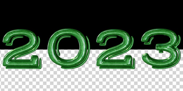 3d symbols of the New Year 2023