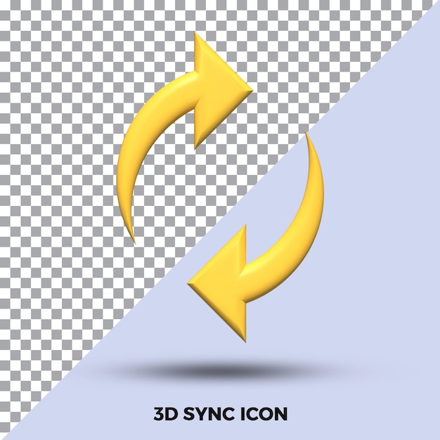 Изолированная иконка 3d sync