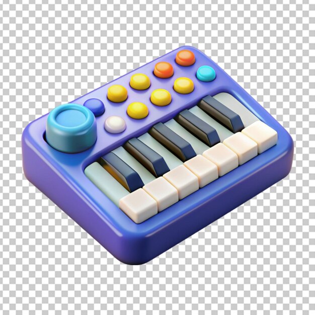 3d-synthesizer met knoppen