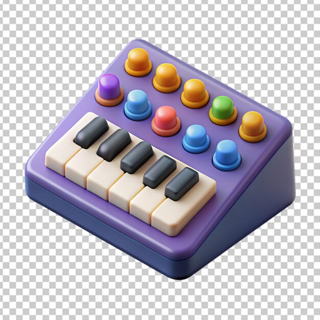 PSD 3d-synthesizer met knoppen