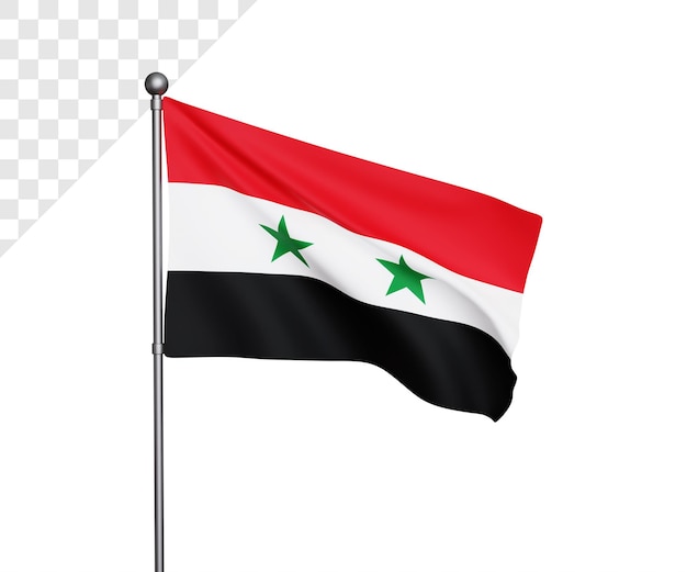 3d syria flag illustration