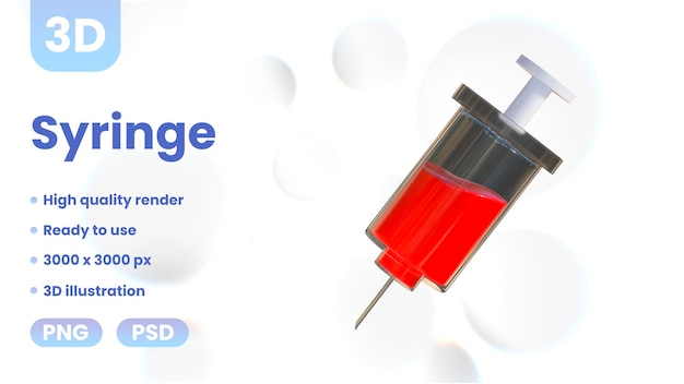 PSD 3d syringe