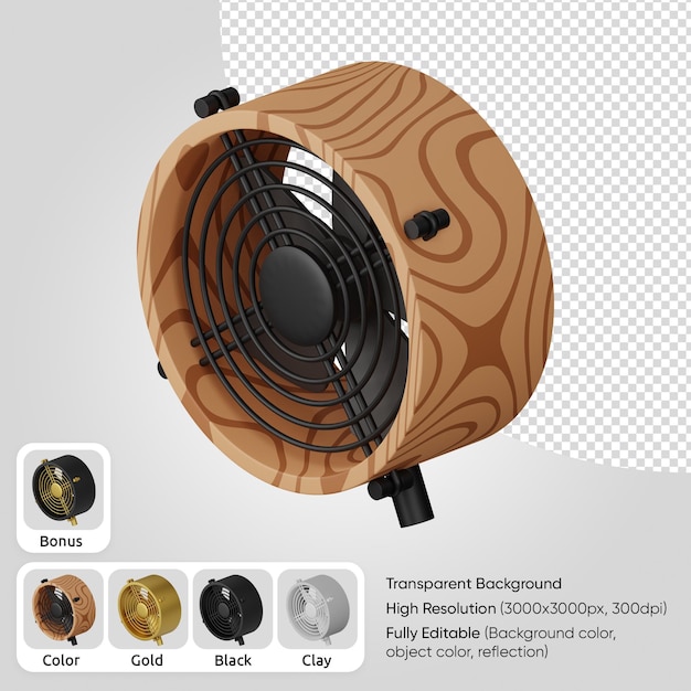 Ventilatore da tavolo 3d