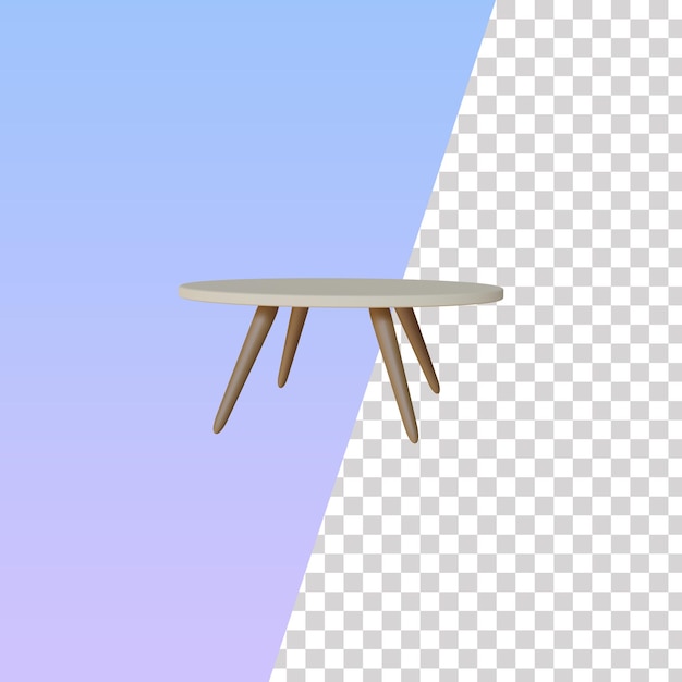 3d table illustration