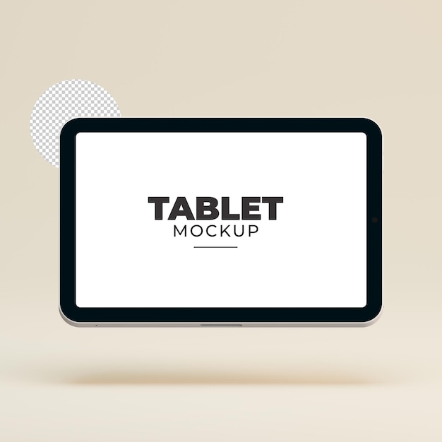 PSD 3d tablet mockup for advertising