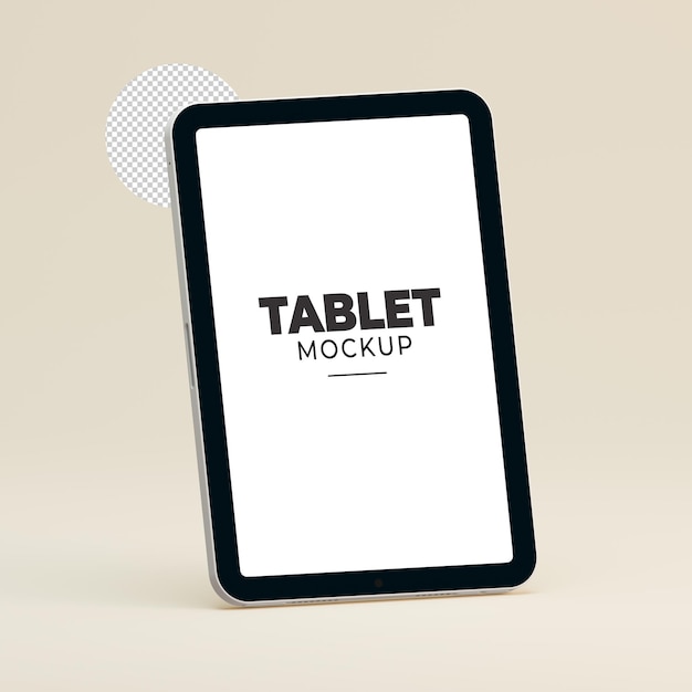 PSD modello di tablet 3d per la pubblicità