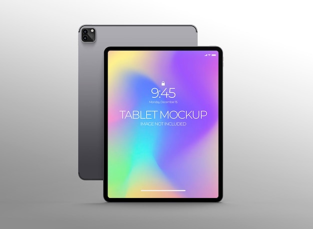 PSD 3d tablet mockup template for branding and digital presentations