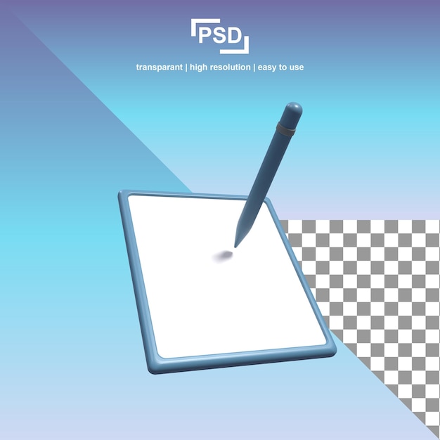 PSD 3d 태블릿