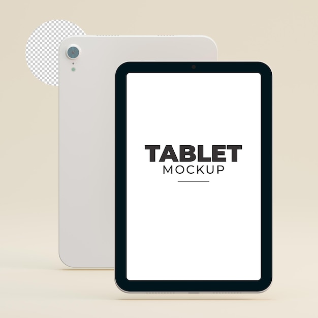 PSD 3d-tabletmodel voor reclame