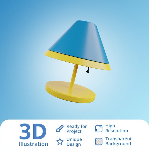 3d tafellamp