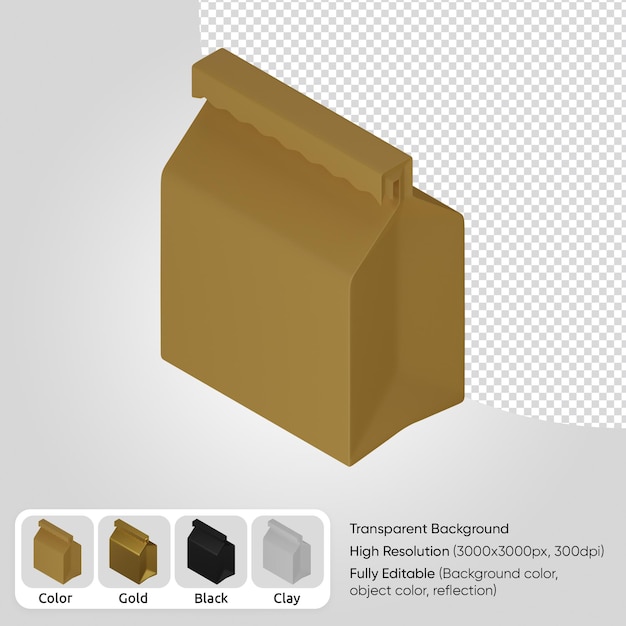 3d 테이크 아웃 음식