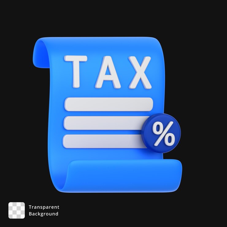 PSD 3d tax document icon