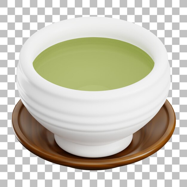 PSD 3d tea illustration