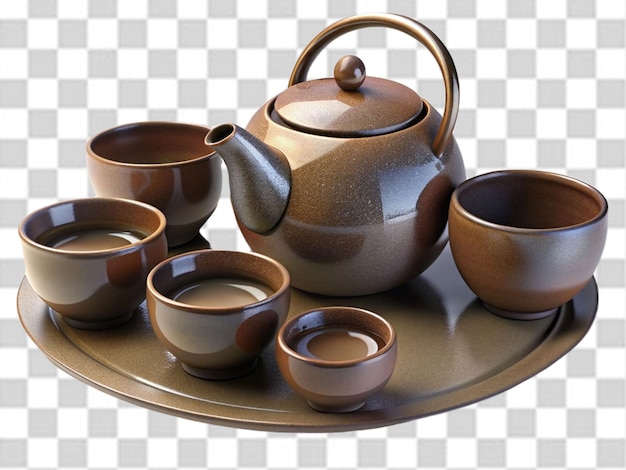 A 3d tea set png