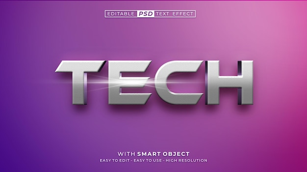 3DTechテキスト効果編集可能なテキストスタイル