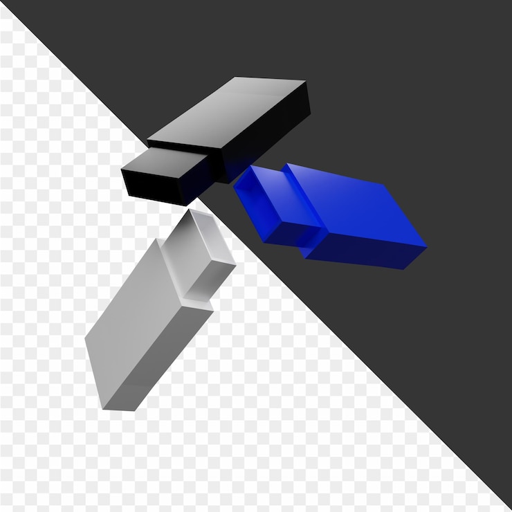 PSD 3d technology icon