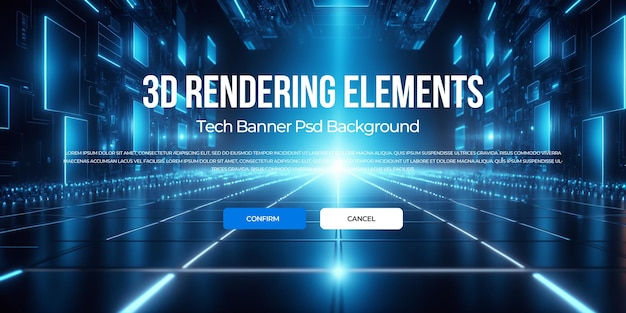 3D-teknologi banner baggrund