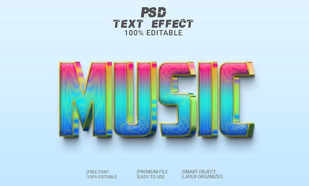 PSD 3d-teksteffect psd-bestand