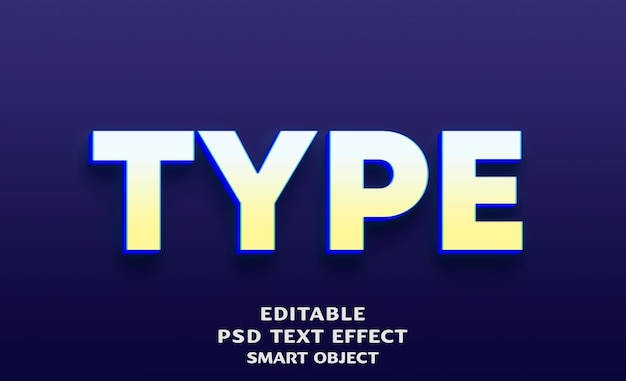 3d-tekstiefektisuunnittelun tyyppi