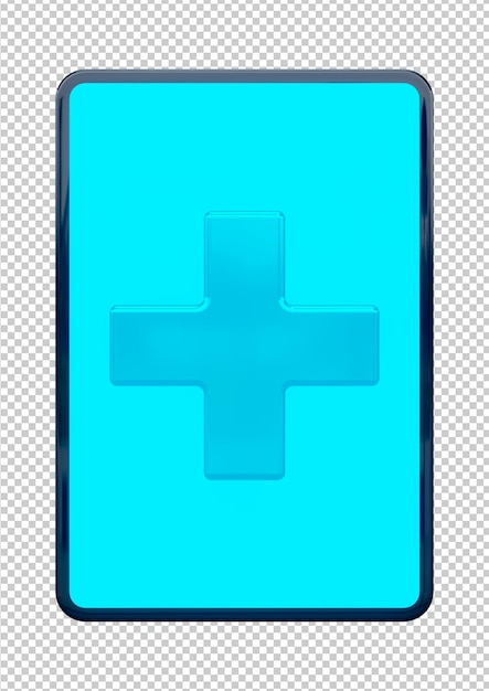 PSD icona di telemedicina 3d assistenza video virtuale tra medico e paziente su dispositivo di telefonia mobile per app e siti web sanitari