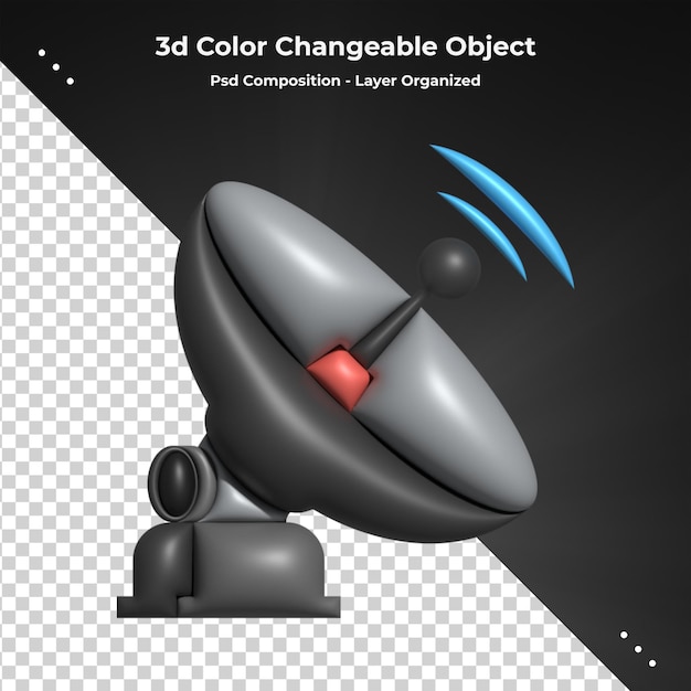 3D 望遠鏡 3D 渲染圖標 可以用於許多目的