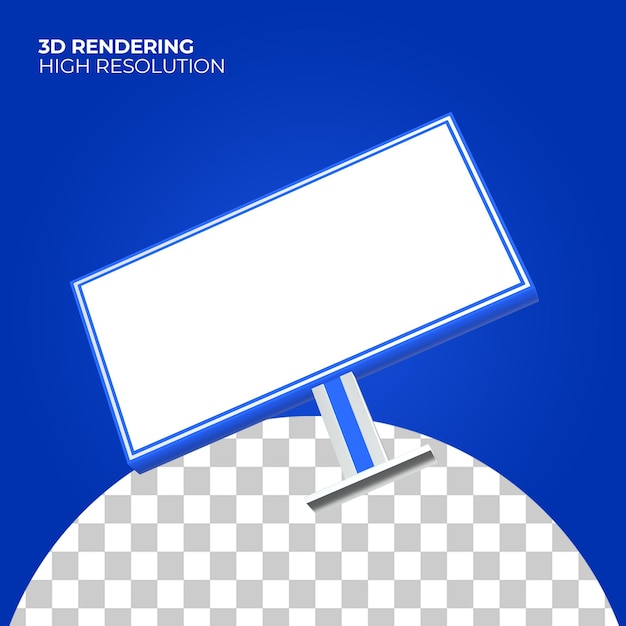 PSD 3d-televisiepictogram premium psd