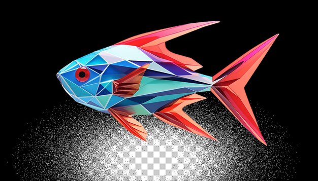 PSD 3d tetra png transparent