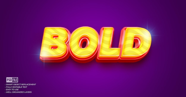 3d text bold custom text editable 3d style effect