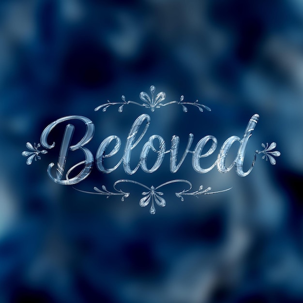 3d text design on metallic background arctic chill with titanium fluid appearance background displ