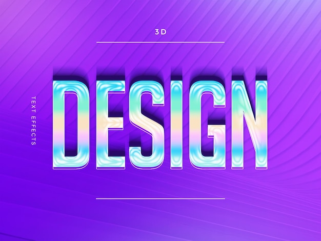 3d text effect editable psd