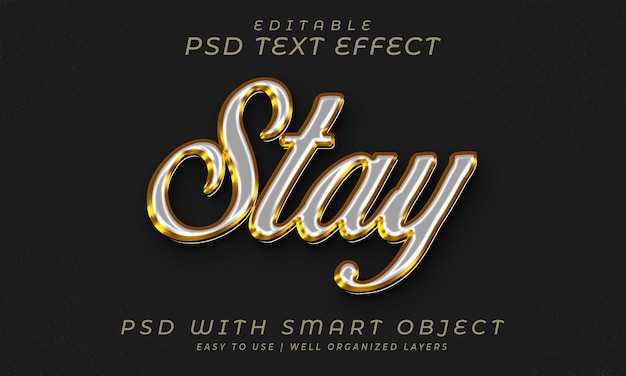 3d text effect editable text style template psd file