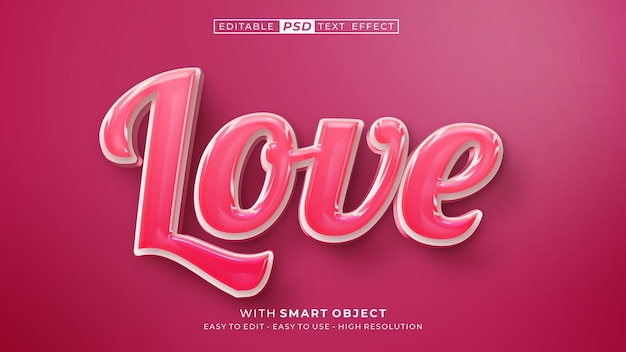 3d text effect editable text style