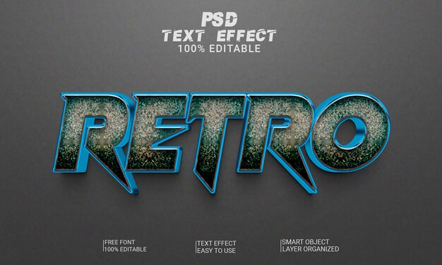 3d text effect full editable text style psd file