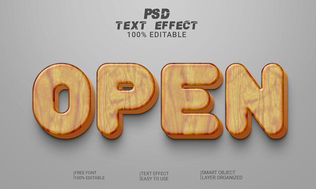 3D Text Effect Full Editable Text Style PSD File