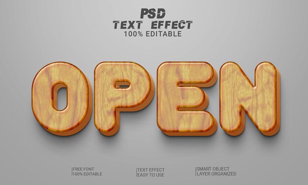 File psd in stile testo completamente modificabile effetto testo 3d