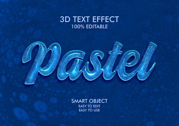 Dentifricio in gelatina effetto testo 3d