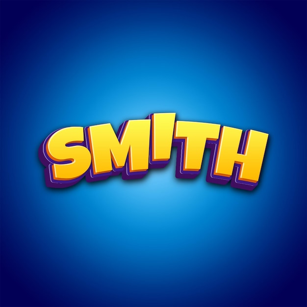 3D text effect mockup
