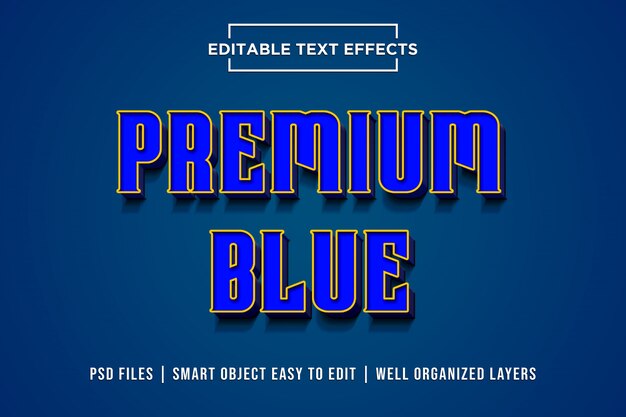 PSD 3d text effect premium psd