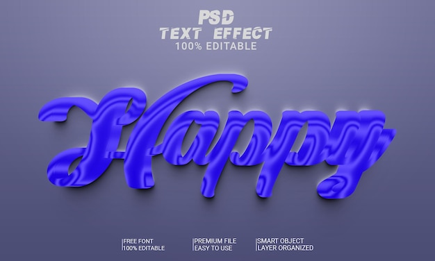 File psd effetto testo 3d