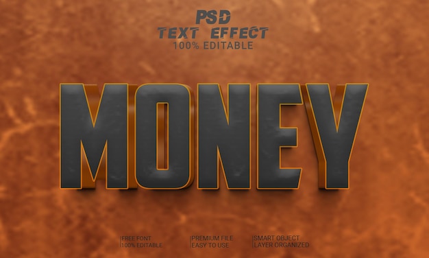 3D Text Effect PSD File