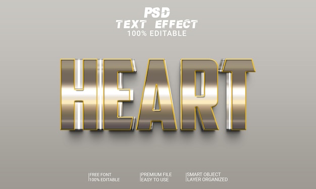 3D Text Effect PSD File