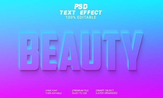 3d текстовый эффект psd файл