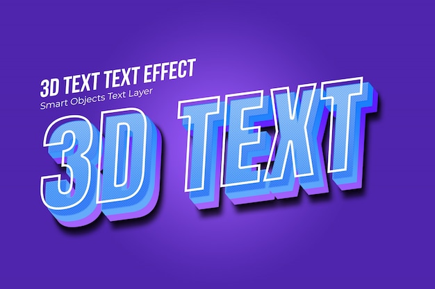 PSD 3d text effect