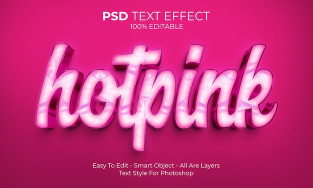 PSD 3d text effect