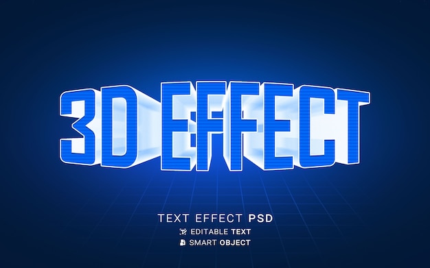 PSD 3d text effect