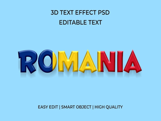 PSD 3d text effect