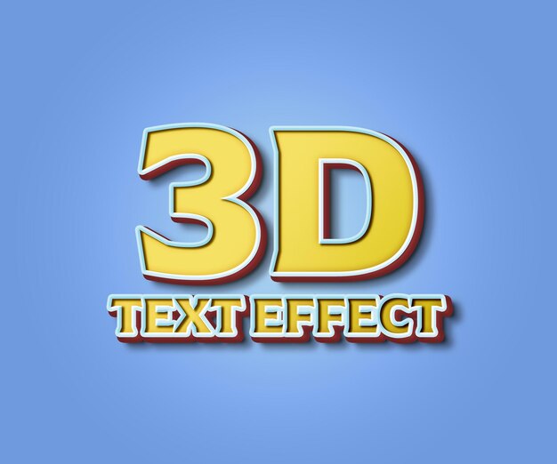 PSD 3d text effect