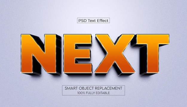 3D Text Effect NEXT