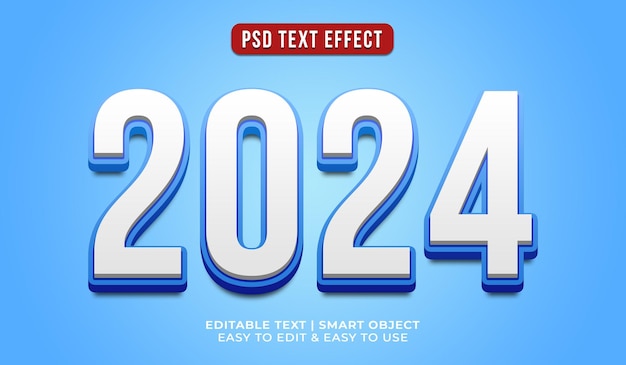 PSD 3d text effects 2024