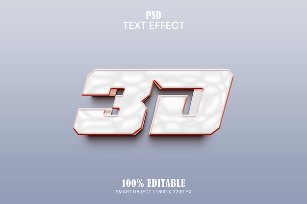 3d text psd editable text effect
